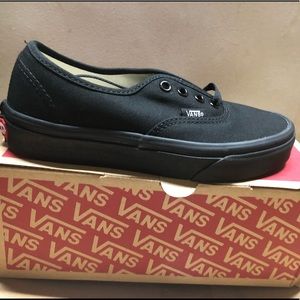 Authentic all black Vans